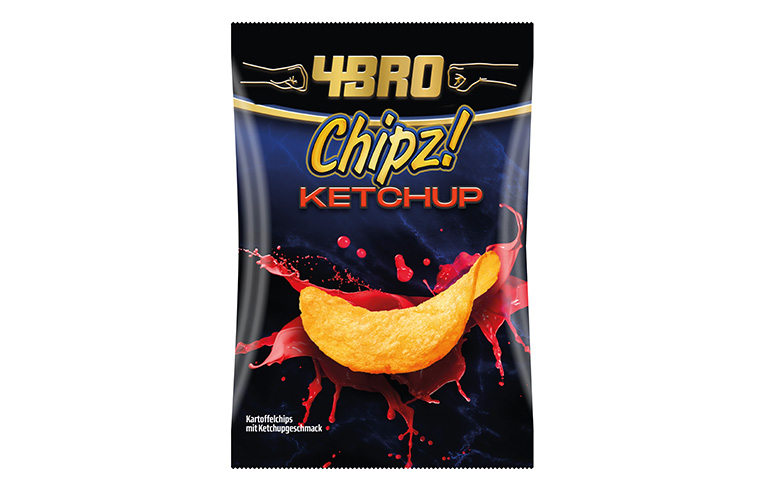 4BRO Chips-Tüte Sorte Ketchup