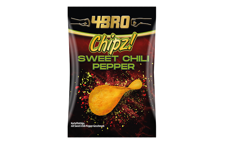 4BRO Chips-Tüte Sorte Sweet Chili Pepper